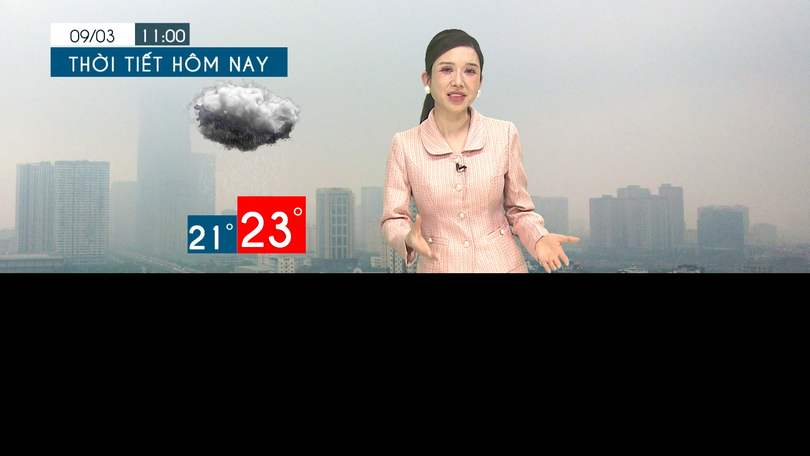 Dự báo thời tiết tối | 09/03/2026