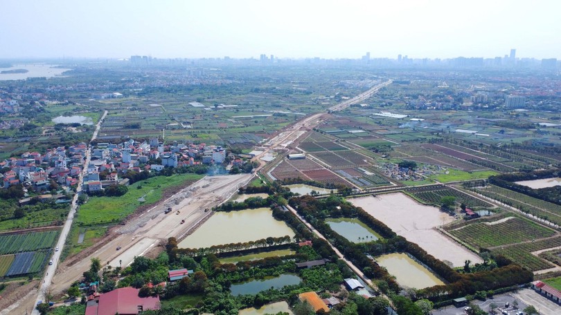 Đường Tây Thăng Long vướng nhiều vị trí mặt bằng trọng điểm