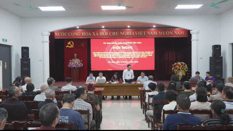 Phường Yên Hoà tổ chức hội nghị đối thoại phục vụ công tác GPMB