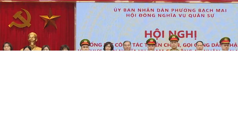 Phường Bạch Mai tổng kết công tác tuyển quân