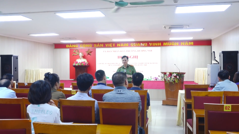 Phường Dương Nội rà soát các cơ sở sản xuất thuộc diện di dời
