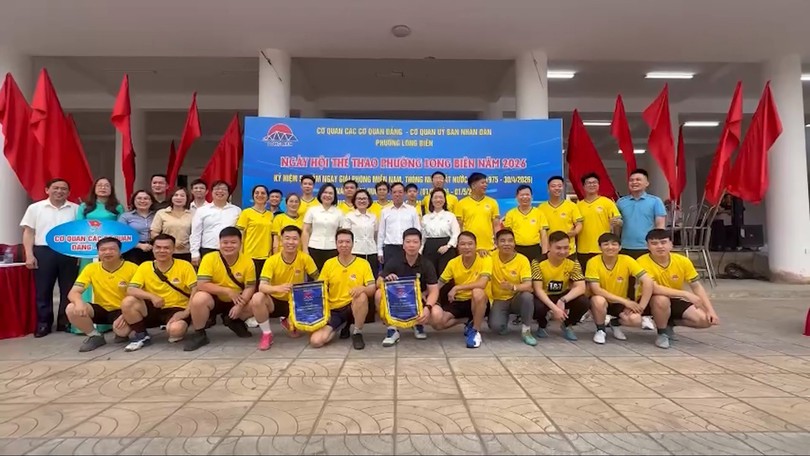 Phường Long Biên tăng cường các hoạt động thể thao nâng cao sức khỏe cho cán bộ