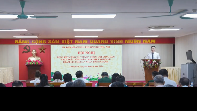Phường Dương Nội tổng kết công tác gọi công dân nhập ngũ 2026
