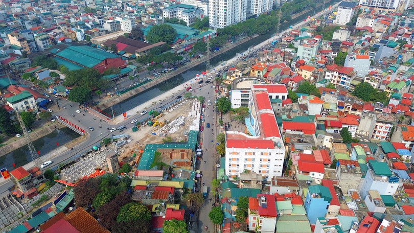 Hà Nội tăng tốc GPMB dự án mở rộng đường Lĩnh Nam