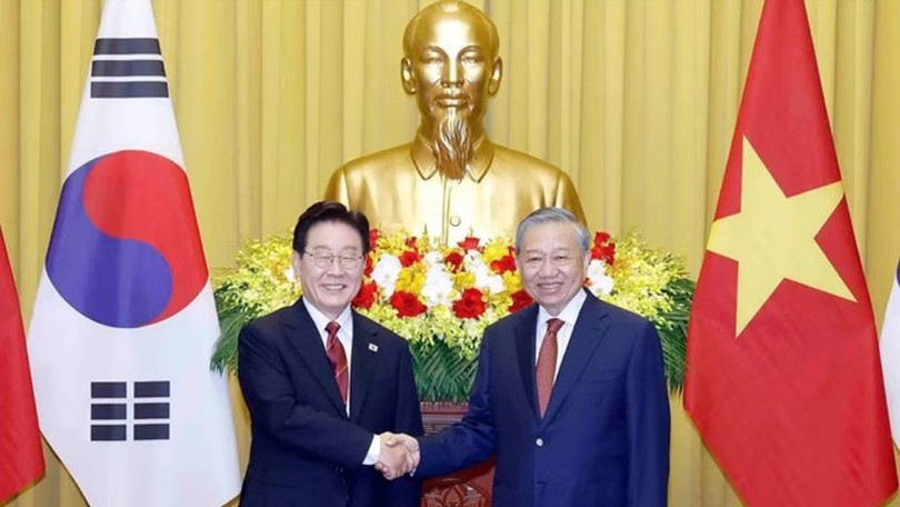 Tổng Bí thư, Chủ tịch nước Tô Lâm hội đàm với Tổng thống Lee Jae Myung