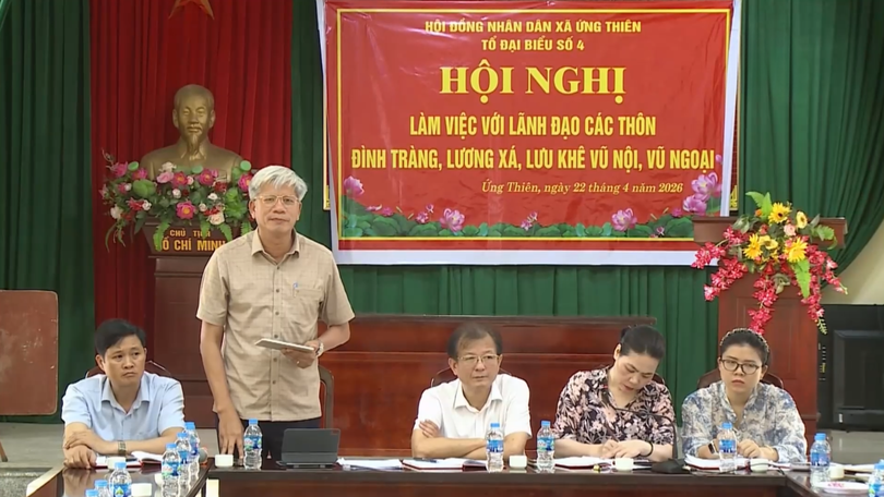 Xã Ứng Thiên xử lý dứt điểm các vấn đề đất đai, hạ tầng giao thông