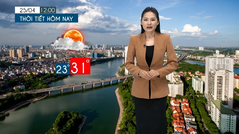 Dự báo thời tiết tối | 25/04/2026