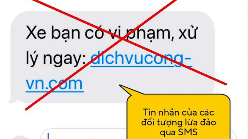 Lừa đảo 'phạt nguội' qua webside giả mạo dịch vụ công