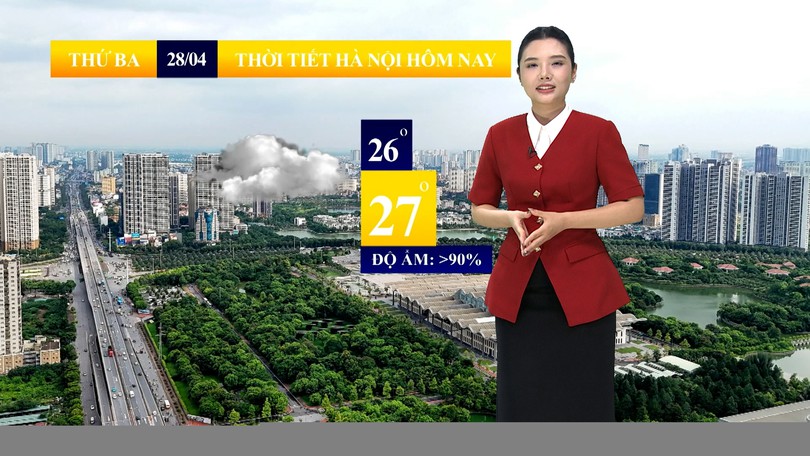 Dự báo thời tiết sáng | 28/04/2026