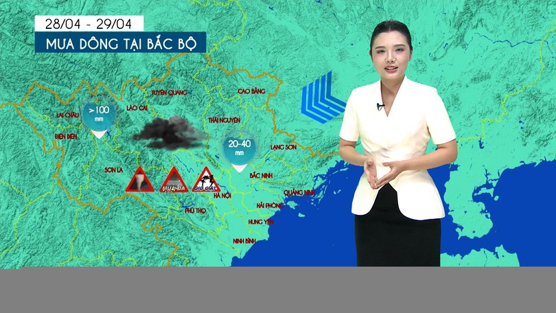Dự báo thời tiết tối | 29/04/2026