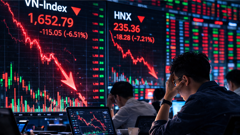 Áp lực bán cuối phiên gia tăng, VN-Index giảm hơn 10 điểm