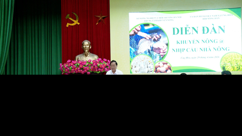 Diễn đàn khuyến nông ‘Nhịp cầu nhà nông’ tại xã Ứng Hòa