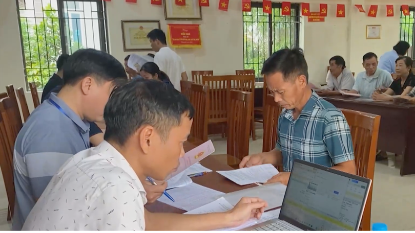 Xã Kiều Phú chi trả tiền GPMB Dự án Trung tâm thể thao