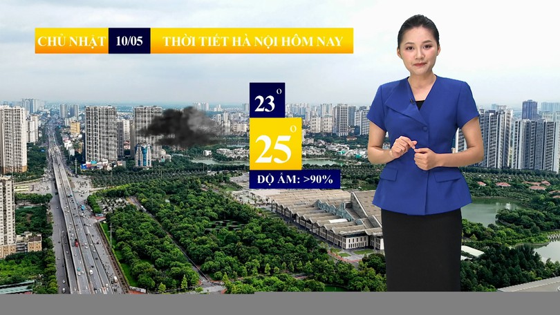 Dự báo thời tiết sáng | 10/05/2026