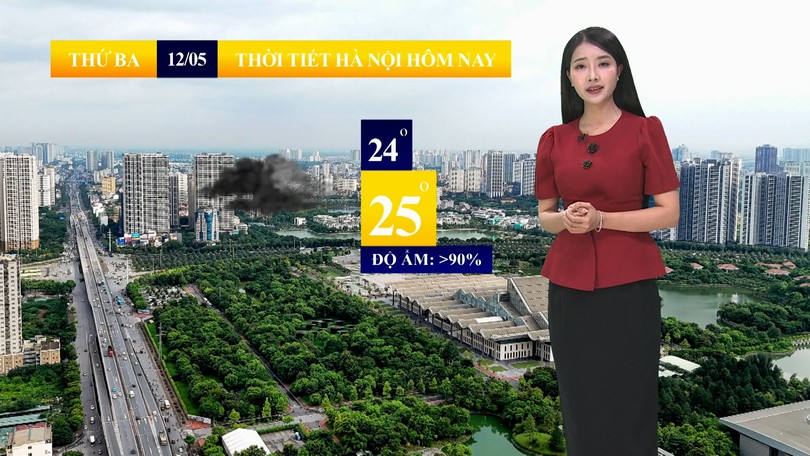 Dự báo thời tiết sáng | 12/05/2026