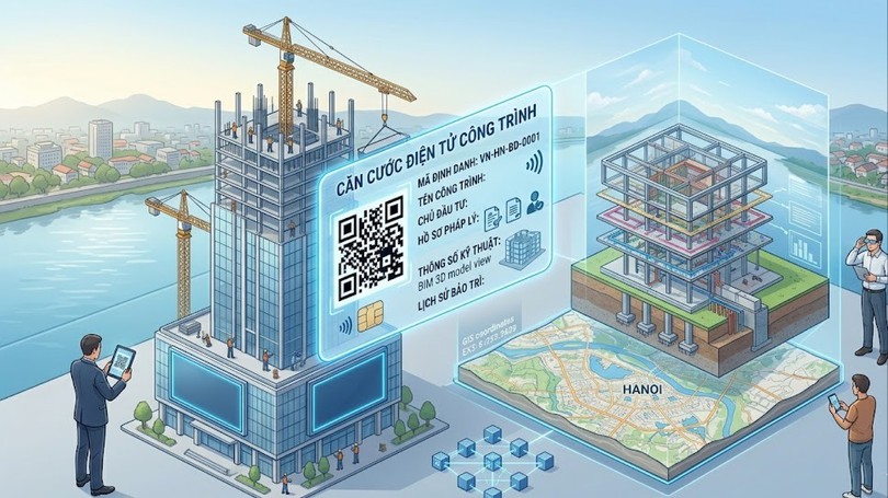 Nghiên cứu cấp 'căn cước điện tử' cho công trình xây dựng