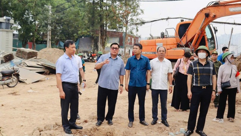 Hoàn thành GPMB, bảo đảm tiến độ dự án hồ điều hòa Phú Đô