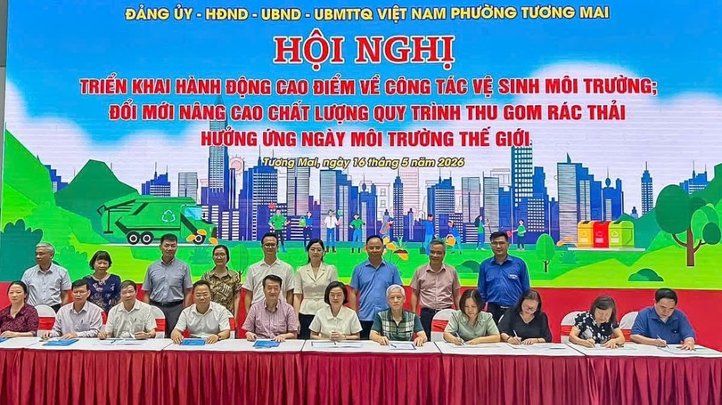 Phường Tương Mai tạo chuyển biến về ý thức bảo vệ môi trường trong nhân dân