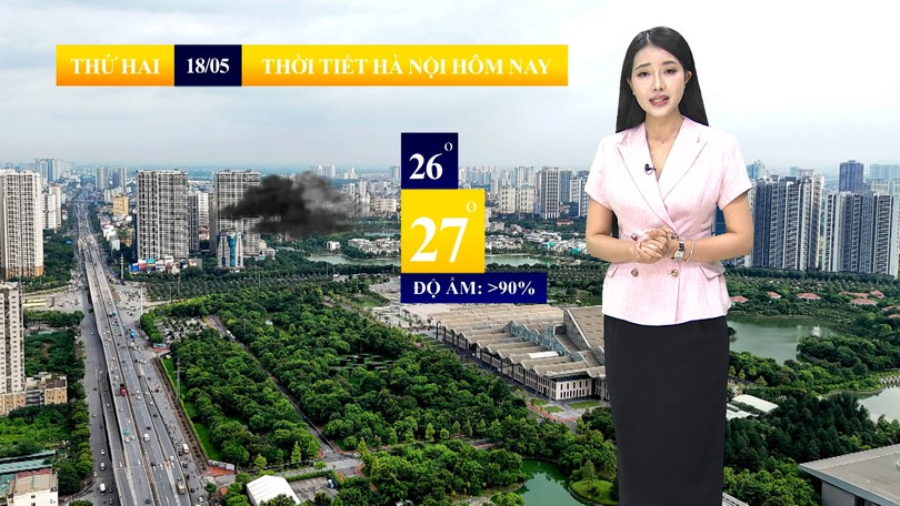 Dự báo thời tiết sáng | 18/05/2026