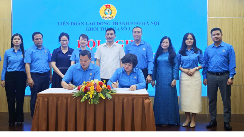 Khối thi đua số 1 LĐLĐ thành phố ký giao ước thi đua năm 2026