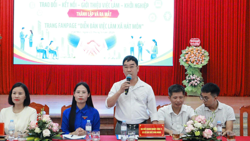 Tăng cường kết nối việc làm, thúc đẩy khởi nghiệp tại xã Hát Môn