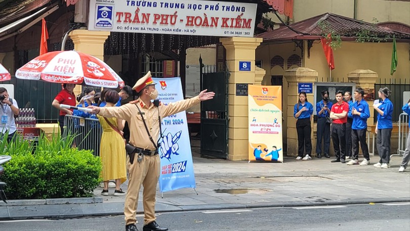 Kiểm soát giao thông phục vụ kỳ thi tốt nghiệp THPT