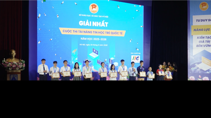 Học sinh Hà Nội khẳng định năng lực số theo chuẩn quốc tế