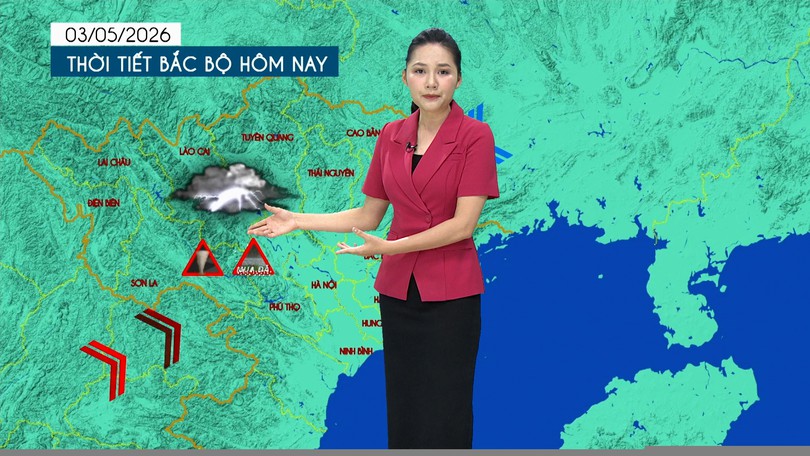 Dự báo thời tiết tối | 03/05/2026