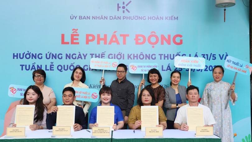 Phường Hoàn Kiếm hướng tới xây dựng môi trường không khói thuốc