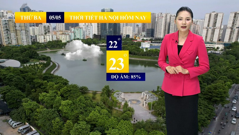 Dự báo thời tiết sáng | 05/05/2026