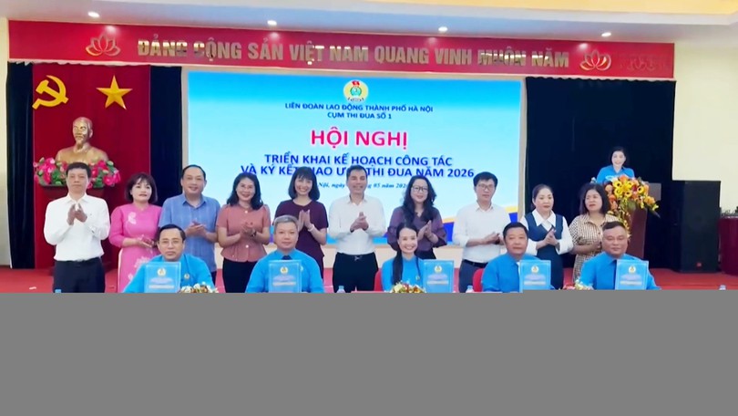 Công đoàn 10 phường ký kết giao ước thi đua năm 2026