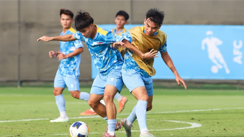 U17 Việt Nam chuẩn bị cho trận gặp Hàn Quốc