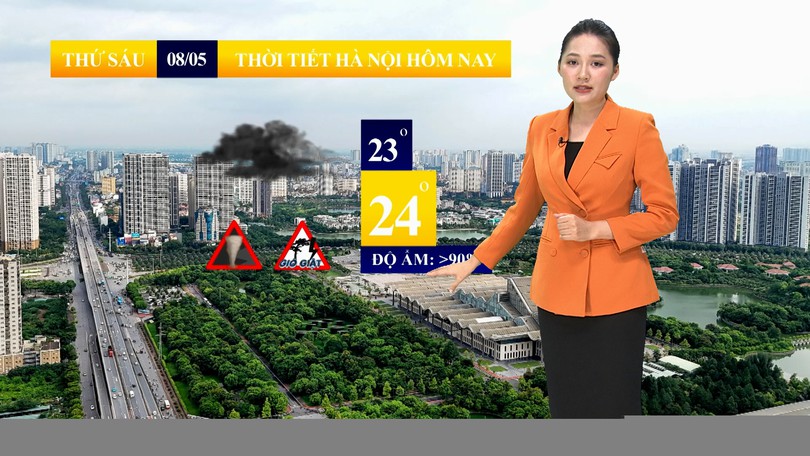 Dự báo thời tiết sáng | 08/05/2026