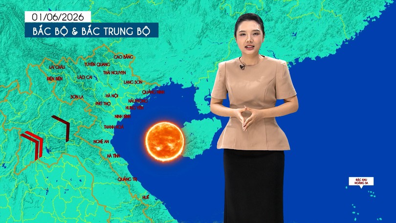 Dự báo thời tiết tối | 01/06/2026