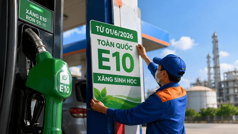Xăng E10 bán đại trà trên toàn quốc từ hôm nay