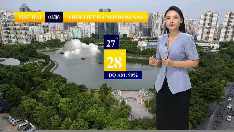 Dự báo thời tiết sáng | 01/06/2026