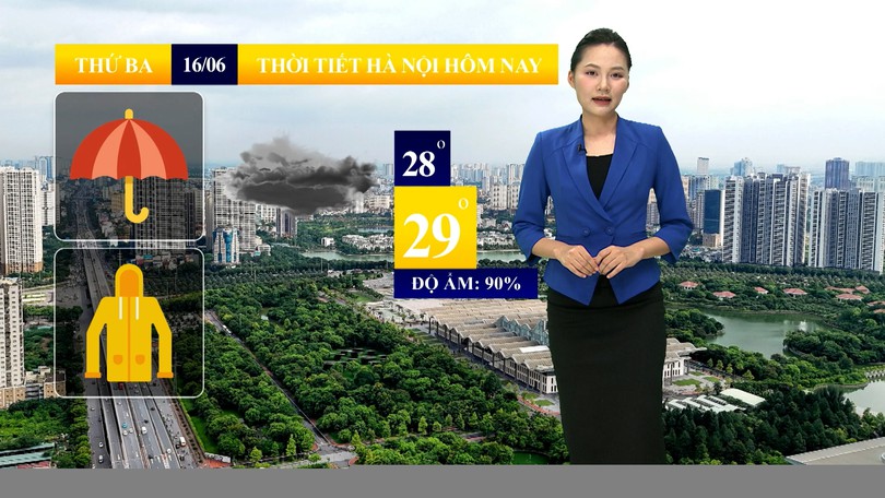 Dự báo thời tiết sáng | 16/06/2026