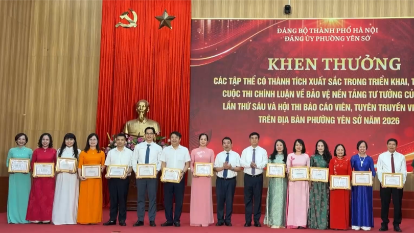 Phường Yên Sở tổng kết các cuộc thi tuyên truyền về Đảng