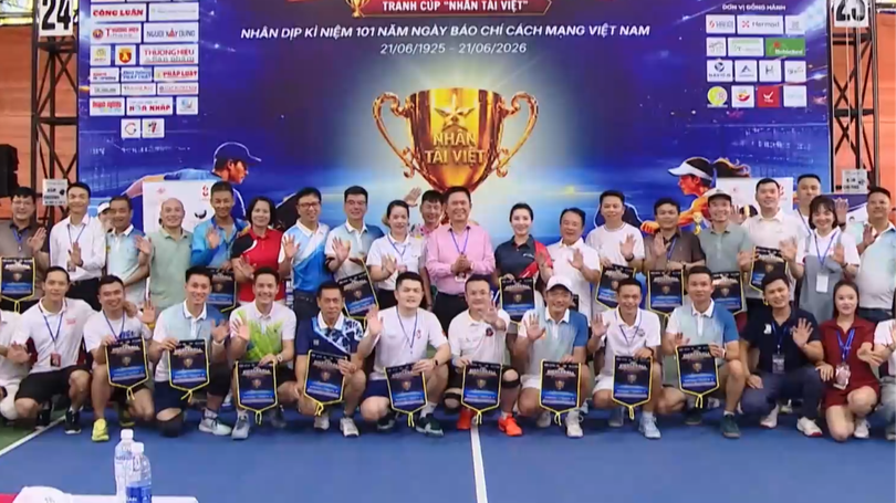 Sôi động giải Pickleball Báo chí - Truyền hình và Doanh nghiệp toàn quốc 2026