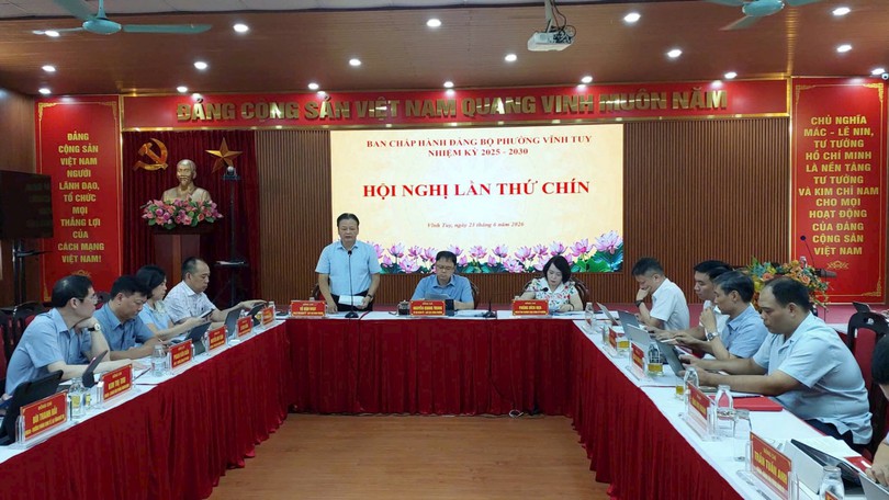 Phường Vĩnh Tuy hoàn thành đề án sắp xếp tổ dân phố trong tháng 6/2026