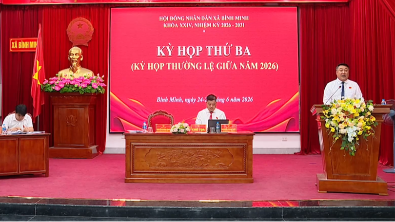 Khai mạc kỳ họp giữa năm HĐND xã Bình Minh