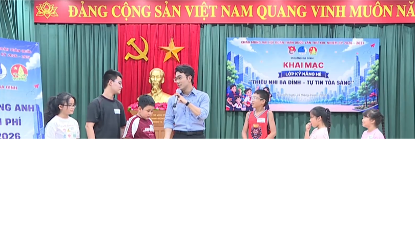 Sôi nổi chuỗi hoạt động hè ‘Thiếu nhi Ba Đình - Tự tin tỏa sáng’