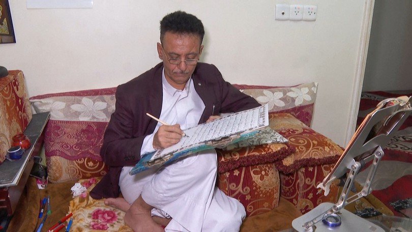 Nghệ sĩ Yemen gìn giữ nghệ thuật viết tay kinh Koran