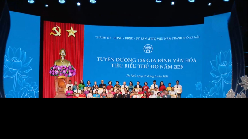 Tuyên dương 126 gia đình văn hóa tiêu biểu của Thủ đô