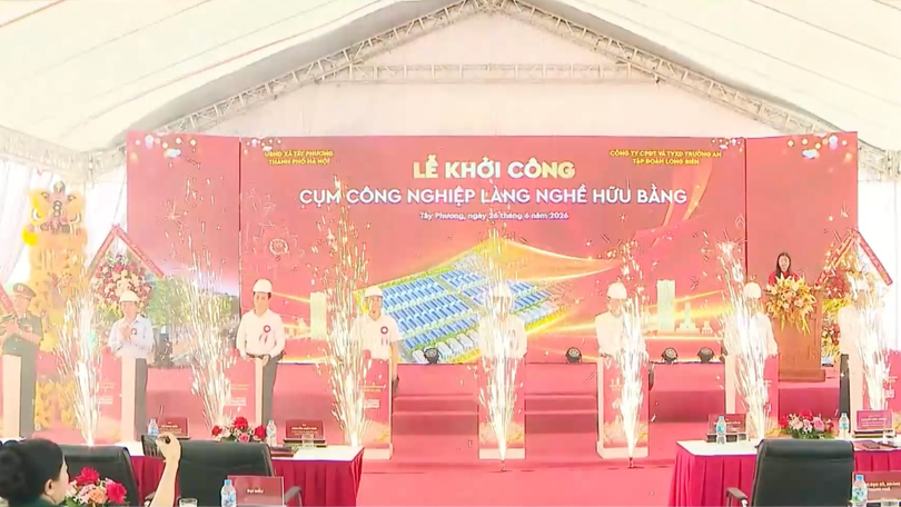Khởi công Cụm công nghiệp làng nghề Hữu Bằng với tổng mức đầu tư gần 1.000 tỷ đồng