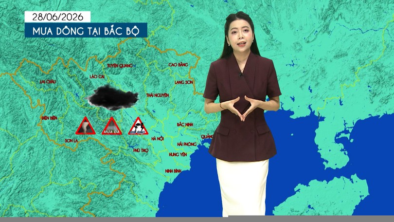 Dự báo thời tiết tối | 28/06/2026