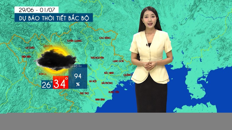 Dự báo thời tiết tối | 29/06/2026
