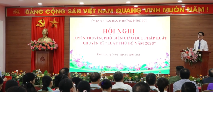 Phường Phúc Lợi tuyên truyền, phổ biến Luật Thủ đô năm 2026