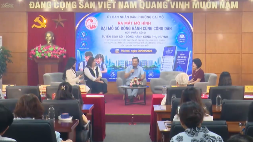 Phường Đại Mỗ livestream giải đáp tuyển sinh đầu cấp