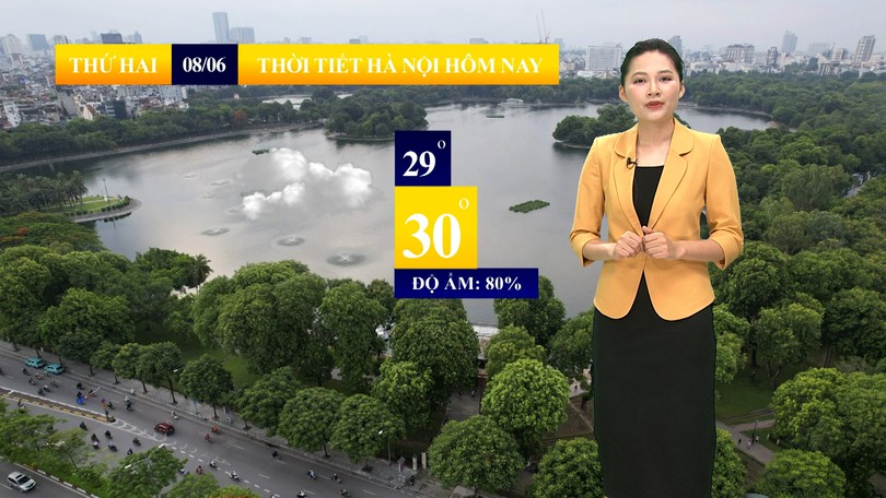 Dự báo thời tiết sáng | 08/06/2026